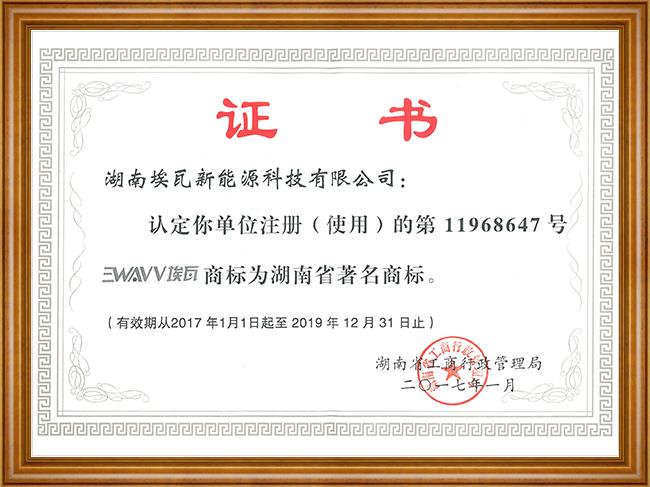 EWAVV Hunan Famous Trademark
